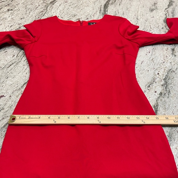 Lulus Women's Bodycon Dress Bell Sleeve Lined Red Size M - Picture 14 of 15